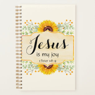 Sonnenblumen Jesus ist mein Freudeplaner Planer