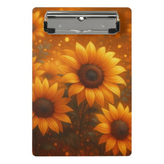 Sonnenblumen Journal Mini Klemmbrett