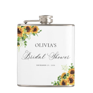 Sonnenblumen-Junggesellinnen-Abschied-Flasche Flachmann