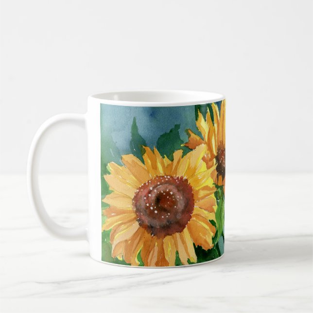Sonnenblumen Kaffeetasse (Links)