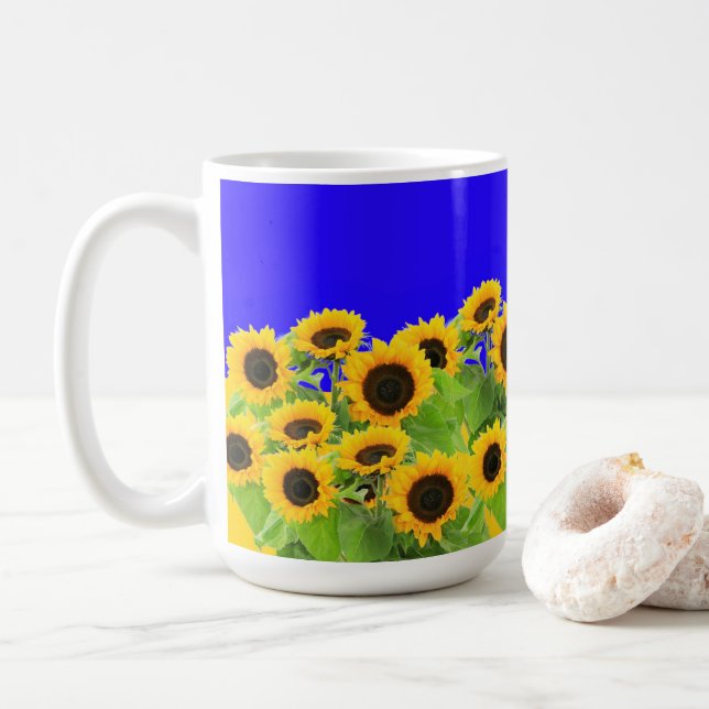 Sonnenblumen Kaffeetassen (Mit Donut)