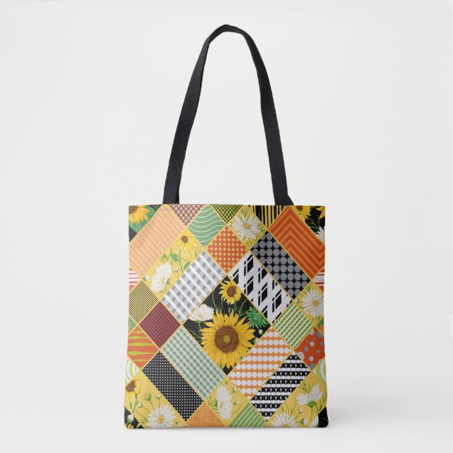 Sonnenblumen Kamille, Fliesen Wasserfarbe. (Vorderseite)