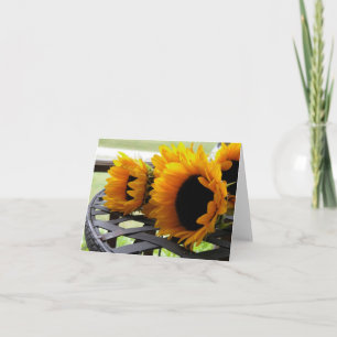 Sonnenblumen Karte