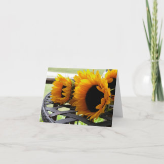 Sonnenblumen Karte