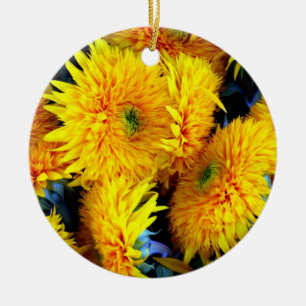 Sonnenblumen Keramik Ornament