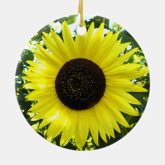 Sonnenblumen Keramik Ornament (Hinten)