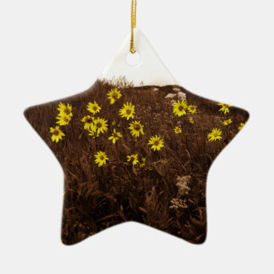 Sonnenblumen Keramik Ornament