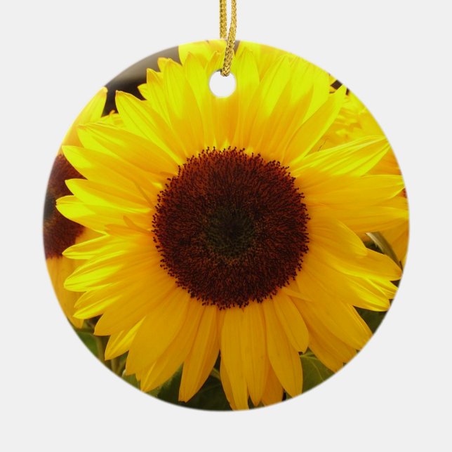 Sonnenblumen Keramik Ornament (Vorne)