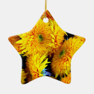 Sonnenblumen Keramik Ornament