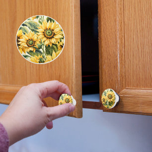 Sonnenblumen Keramikknauf