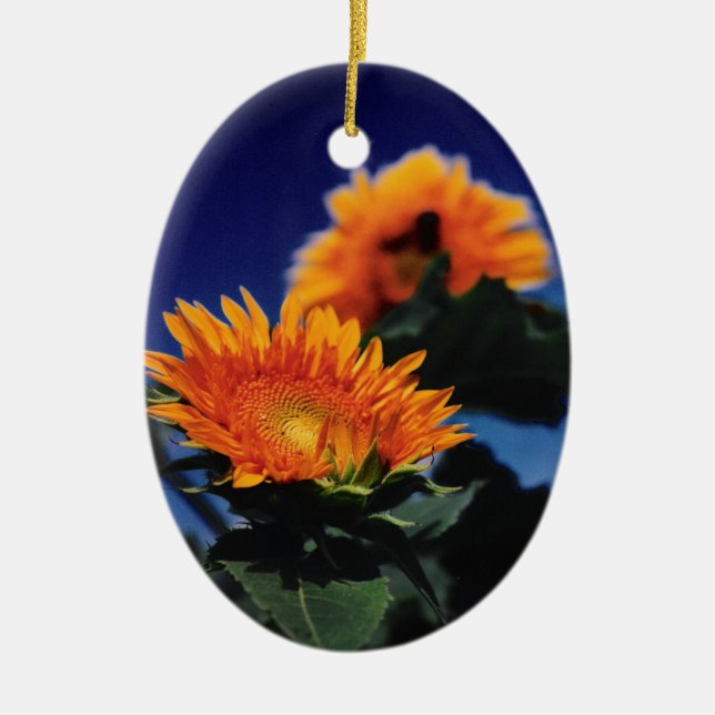 Sonnenblumen Keramikornament (Vorne)