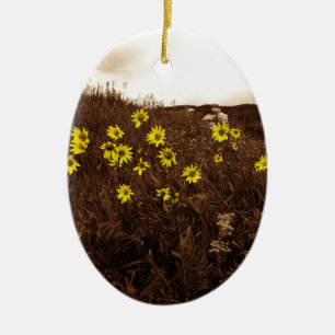 Sonnenblumen Keramikornament