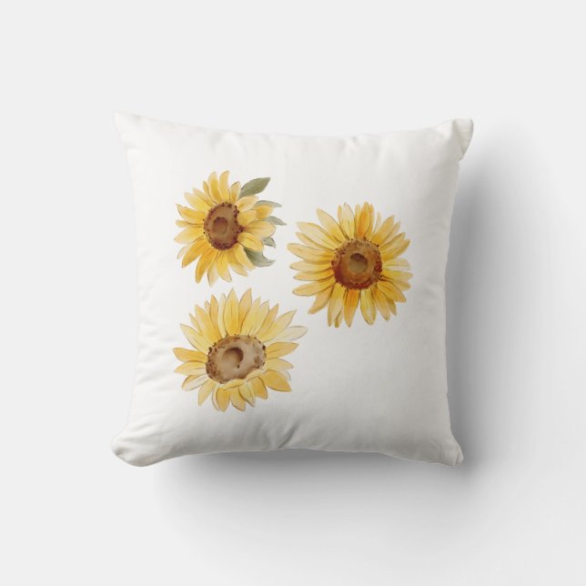 Sonnenblumen Kissen (Vorderseite)