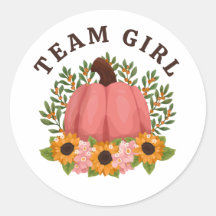 Sonnenblumen Kleines Pumpkin Gender Reveal Team Gi