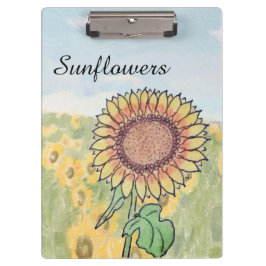 Sonnenblumen klemmbrett