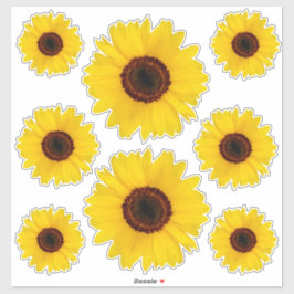 Sonnenblumen Kontursticker-Bonus Aufkleber