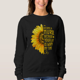 Sonnenblumen Krankenschwester Niedlich Krankenschw Sweatshirt