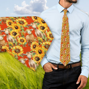 Sonnenblumen Krawatte mit landwirtschaftlichen Tie
