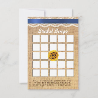 Sonnenblumen-Kugel-Spitze- und Jute-Brautparty-Bin