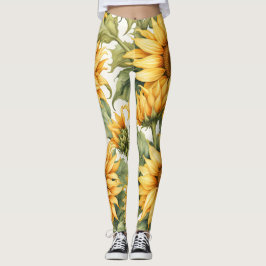 Sonnenblumen Kunst Leggings