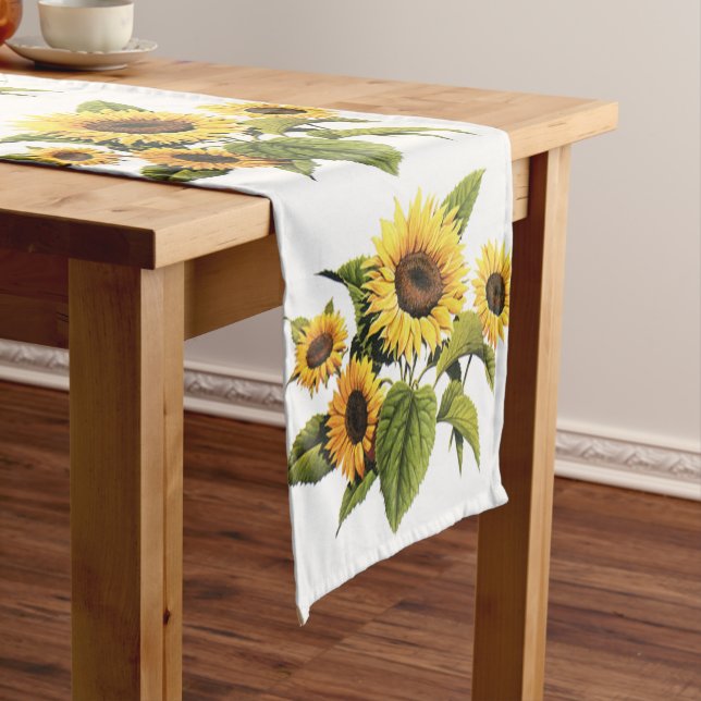 Sonnenblumen Kurzer Tischläufer (Beispiel)