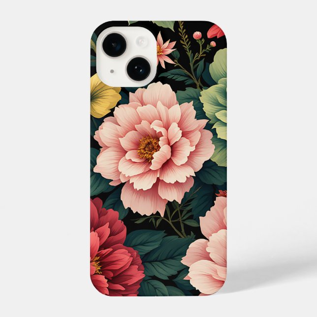 Sonnenblumen-Lächeln: Helles Blumenhandy-Gehäuse iPhone Hülle (Rückseite)