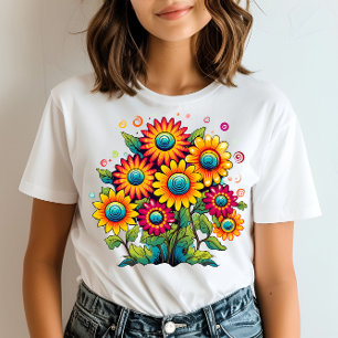 Sonnenblumen-Lächeln T-Shirt