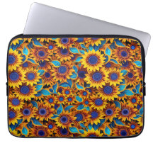 Sonnenblumen-Laptop-Tasche
