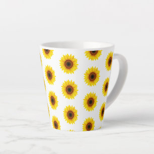 Sonnenblumen Latte Tasse
