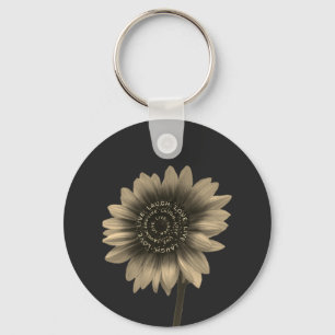 Sonnenblumen, leben, lachen, Liebe Schlüsselanhänger