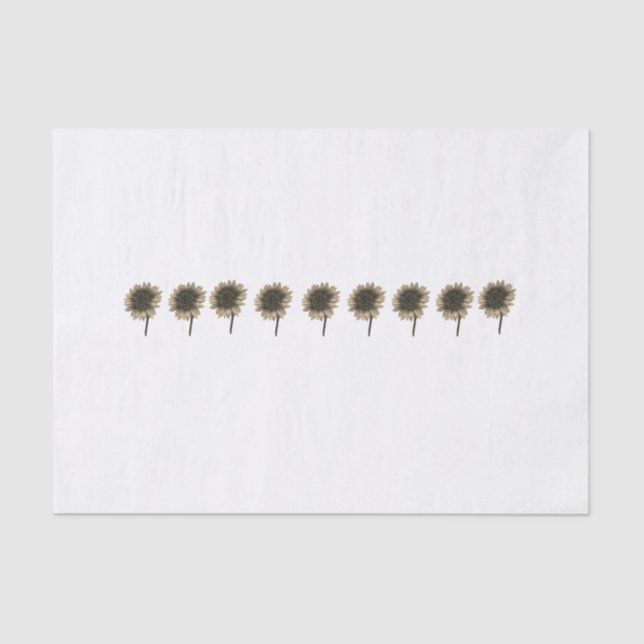 Sonnenblumen, leben, lachen, Liebe Seidenpapier (Vorderseite)