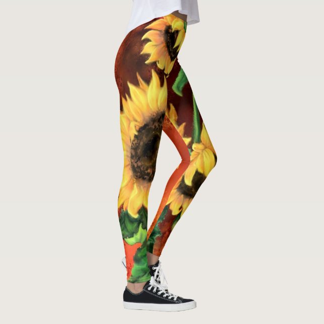 Sonnenblumen Leggings (Rechts)