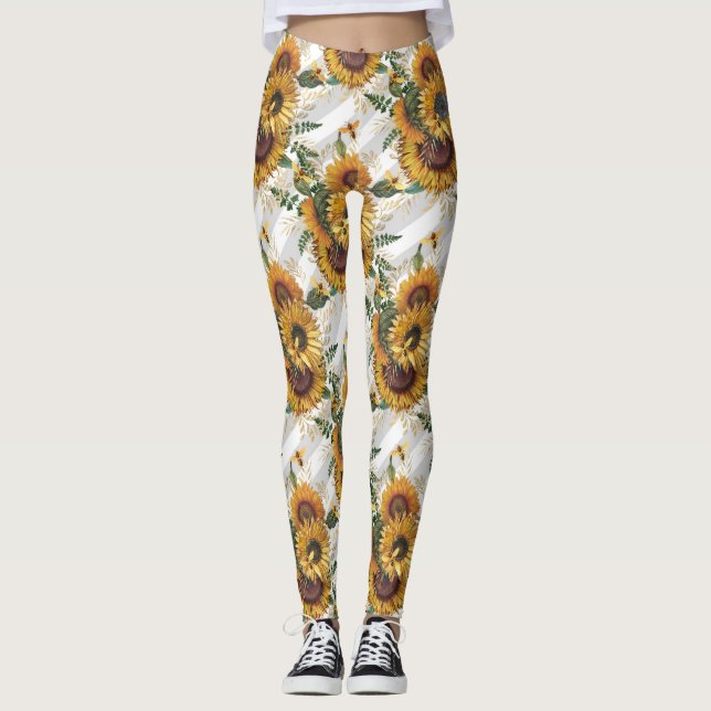 Sonnenblumen Leggings (Vorderseite)
