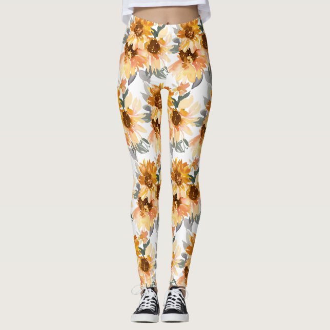 Sonnenblumen Leggings (Vorderseite)