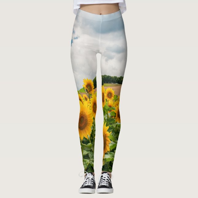 Sonnenblumen Leggings (Vorderseite)