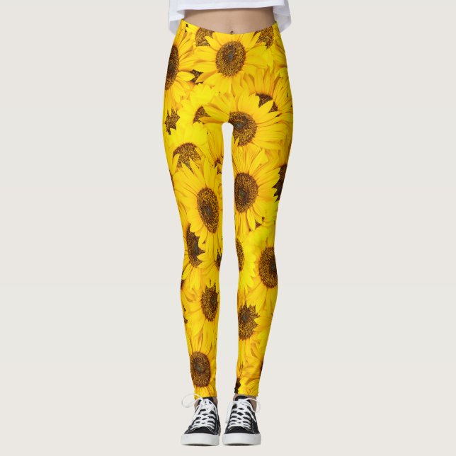 Sonnenblumen Leggings (Vorderseite)