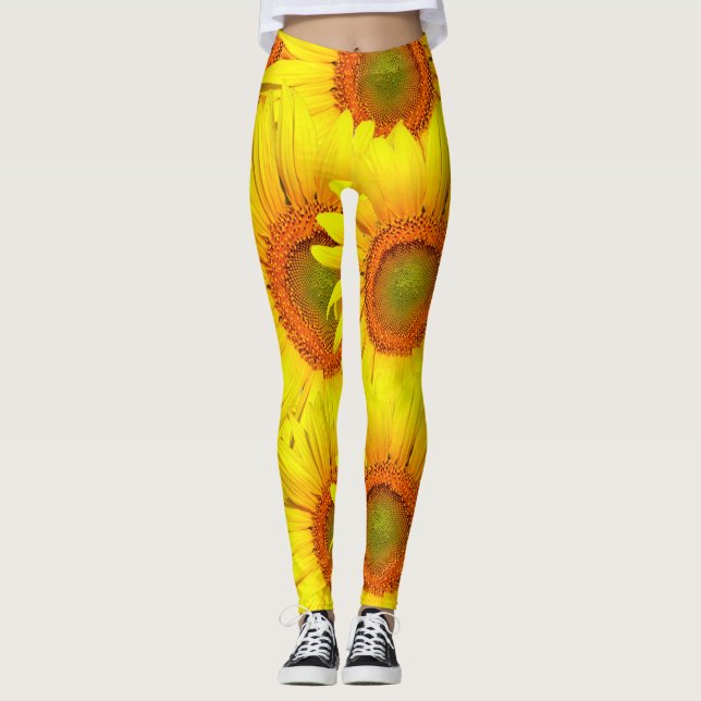 Sonnenblumen Leggings (Vorderseite)