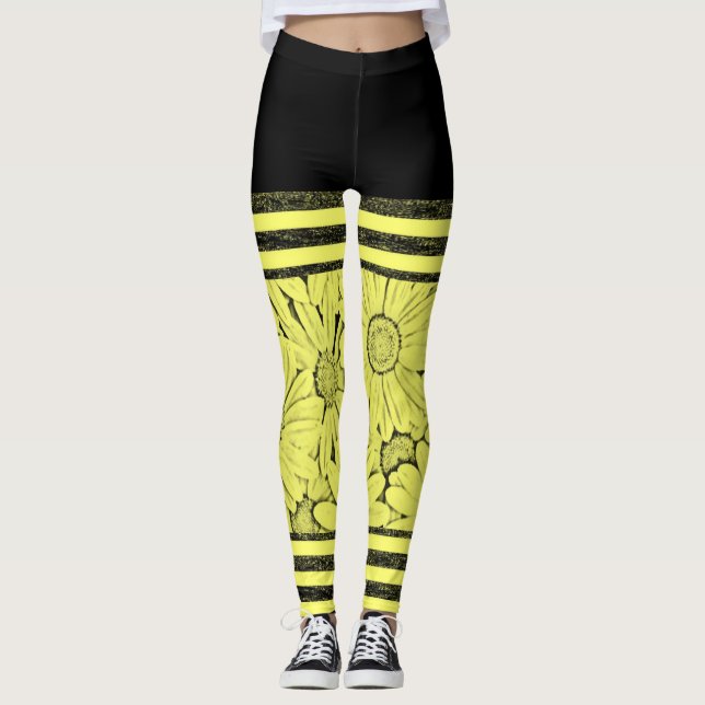 Sonnenblumen-Leggings Leggings (Vorderseite)