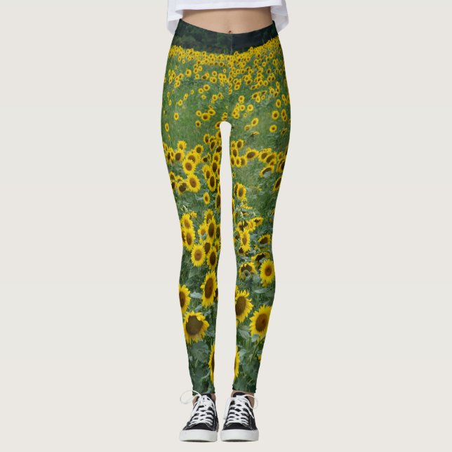 Sonnenblumen-Leggings Leggings (Vorderseite)