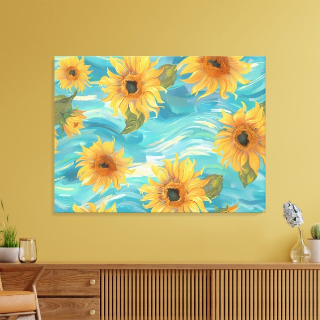 Sonnenblumen Leinwanddruck (Insitu (Wohnzimmer))