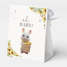 Sonnenblumen Lemon Citrus Rabbit Summer Baby Dusch Geschenkschachtel
