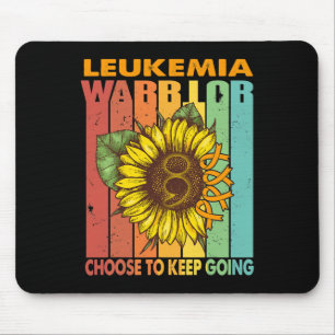 Sonnenblumen-Leukämie-Krieger wählt, weitermachen  Mousepad