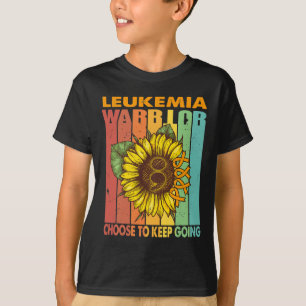 Sonnenblumen-Leukämie-Krieger wählt, weitermachen T-Shirt