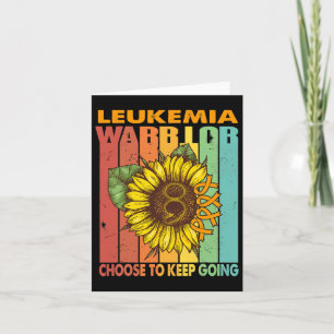 Sonnenblumen Leukämie Warrior Behalte Karte