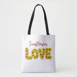 Sonnenblumen-Liebe-Tasche