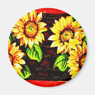 Sonnenblumen Magnet