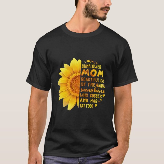 Sonnenblumen Mama Schöne Sonnenstrahlen T-Shirt (Vorderseite)