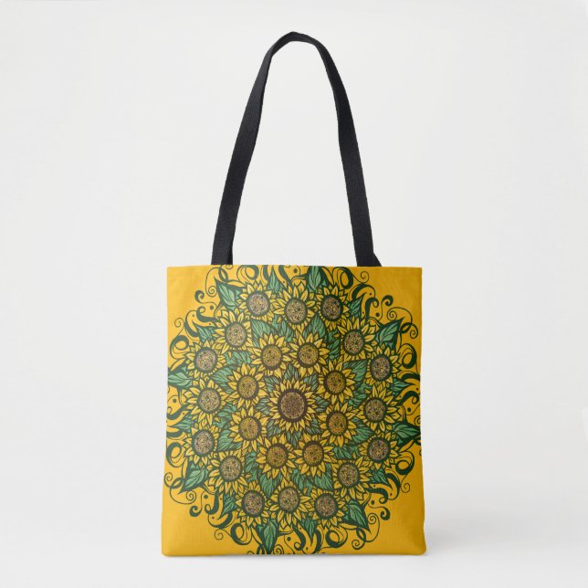Sonnenblumen Mandala Nature Lover Sonnenblumen Blu (Vorderseite)