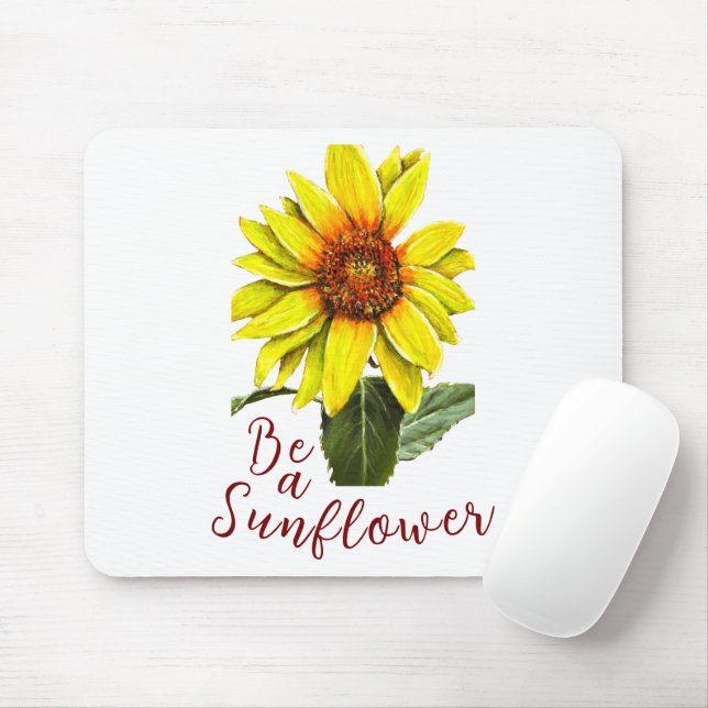 Sonnenblumen-Mauspad Mousepad (Mit Mouse)