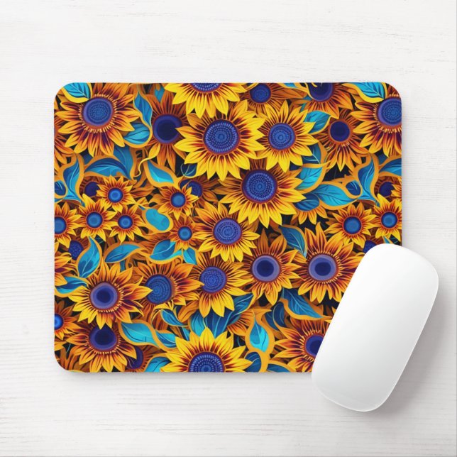 Sonnenblumen-Mauspad Mousepad (Mit Mouse)